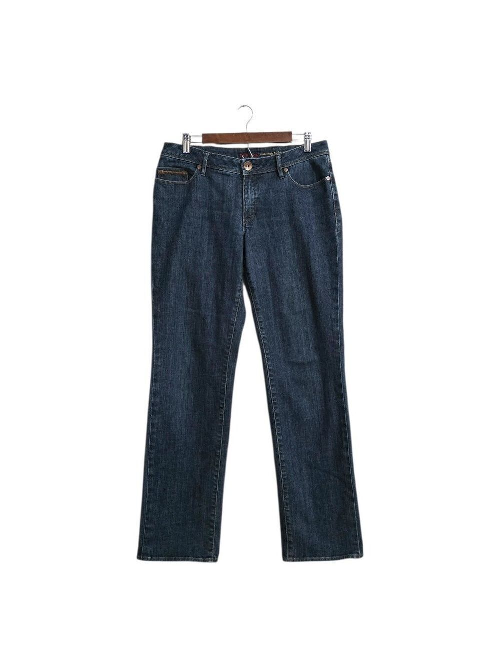 Christopher Blue Heirloom Mid-Rise Medium Wash Straight Leg Jeans Sz 12